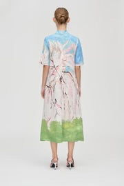 Short sleeve midi dress