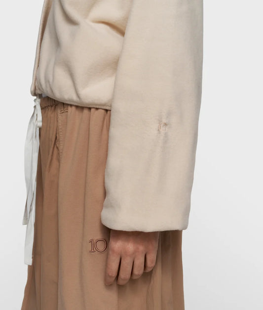Brushed baseball Cardigan