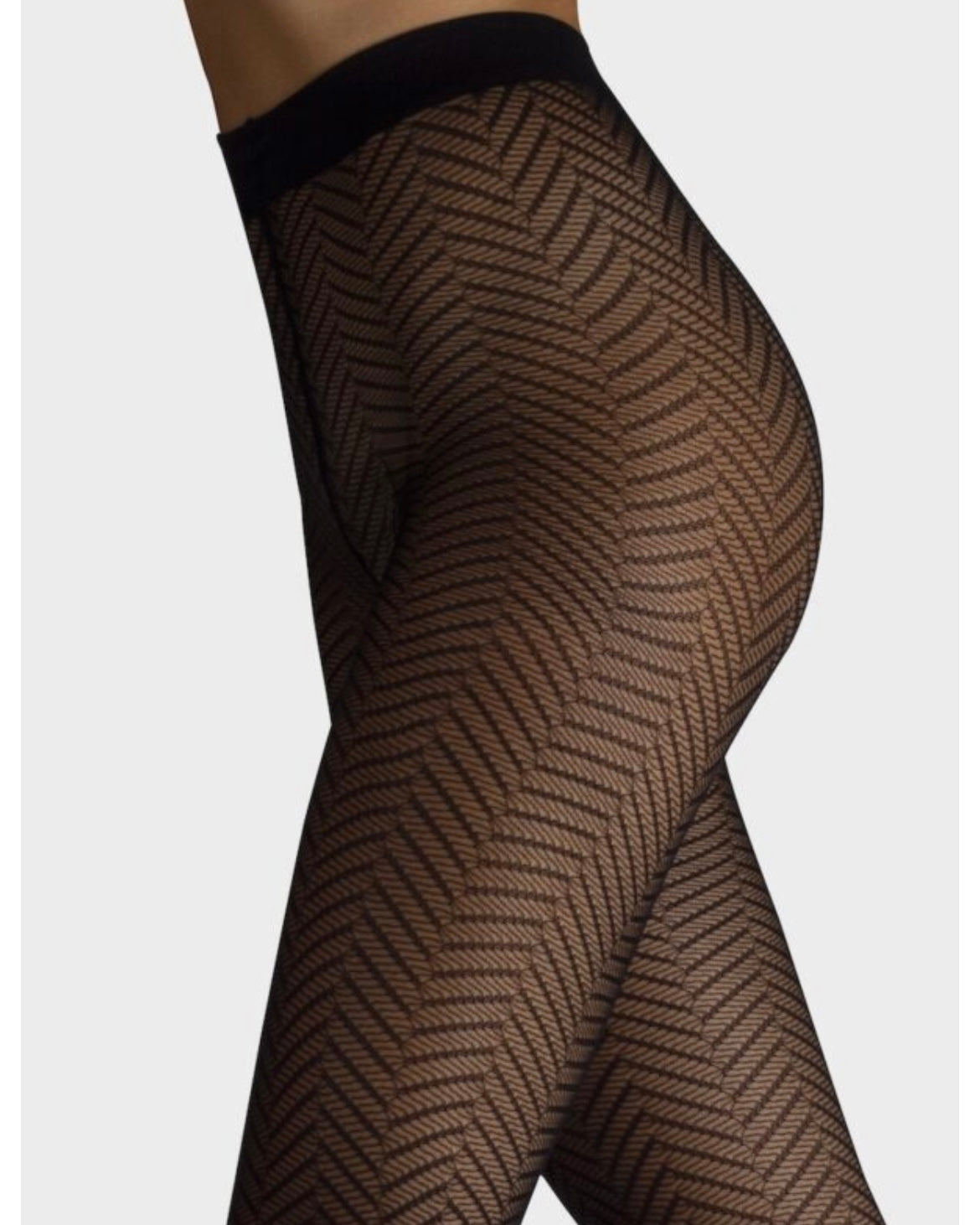 Mrs Hosiery - ARROW JACQUARD TIGHTS