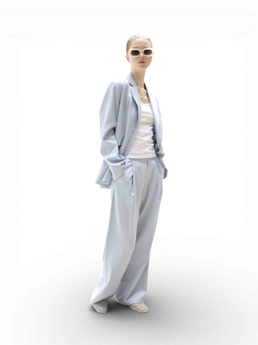 Eleh - Blazer A Righe Con Colletto