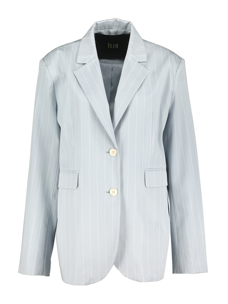 Eleh - Blazer A Righe Con Colletto