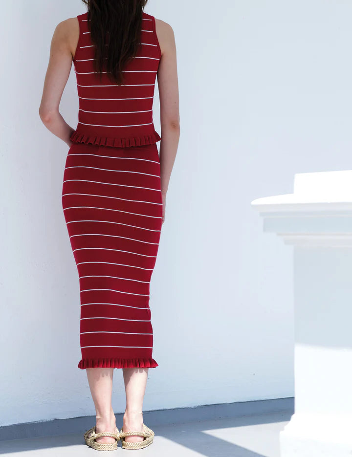 Designers Remix - Taliana Rib Stripe Skirt