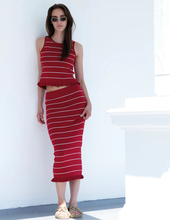 Designers Remix - Taliana Rib Stripe Tank