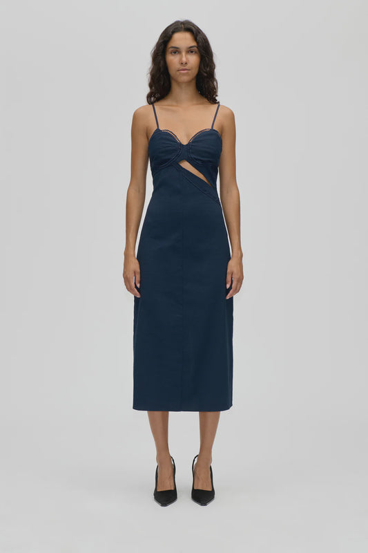 Stine Goya - Strap eyelet Midi Dress
