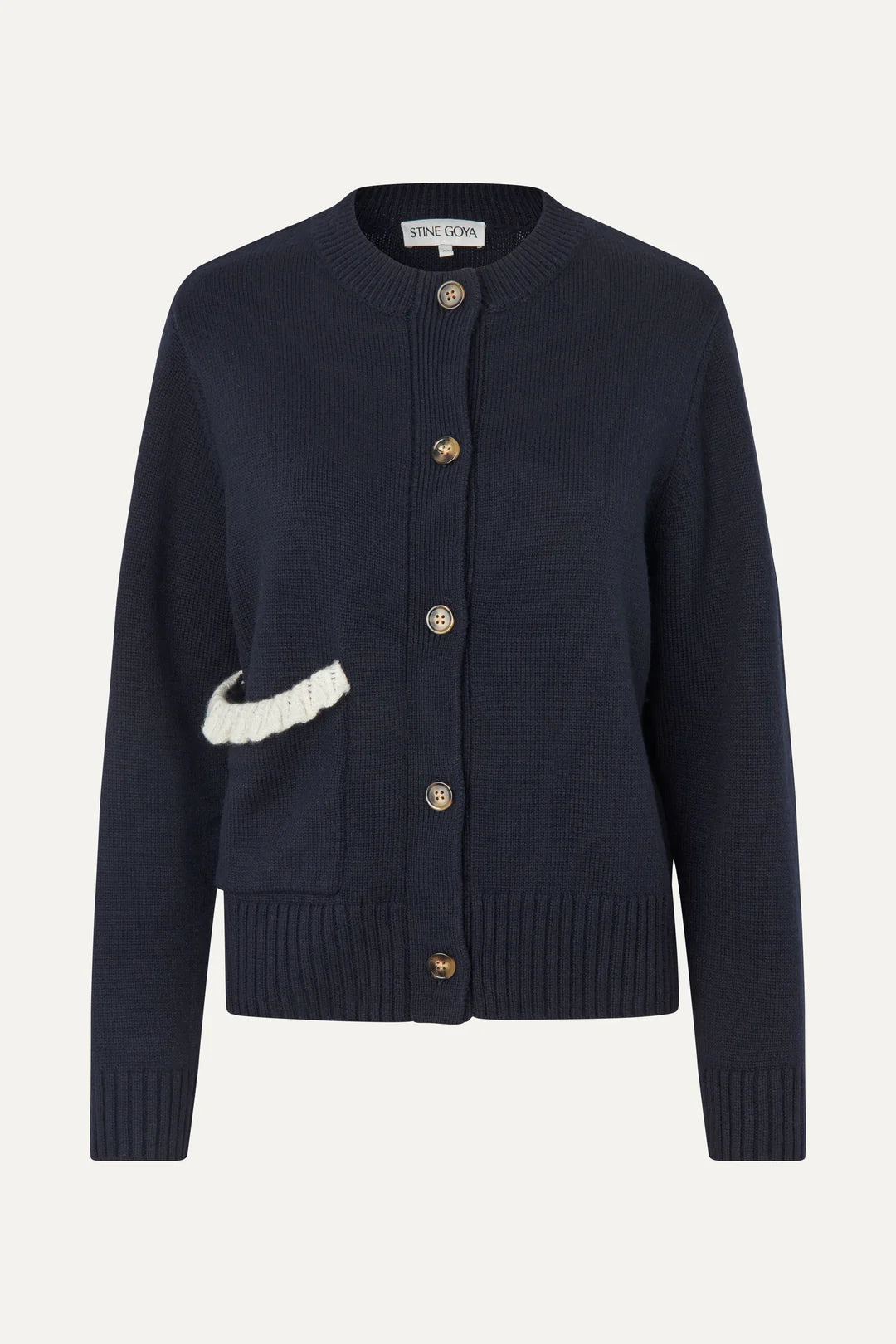 Stine Goya - Jacquard Wool Blend Cardigan