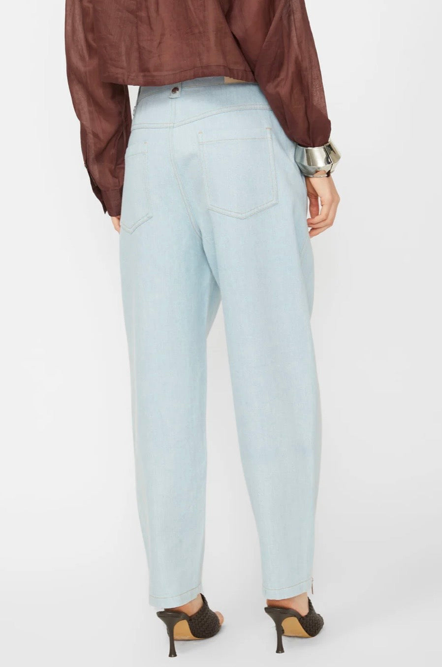 Isabelle Blanche - Pantalone Denim Con Zip