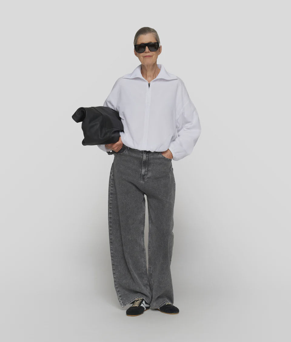 Wide pants jog denim