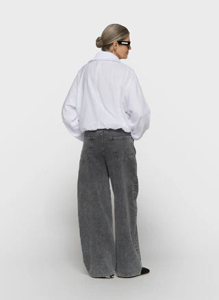Wide pants jog denim