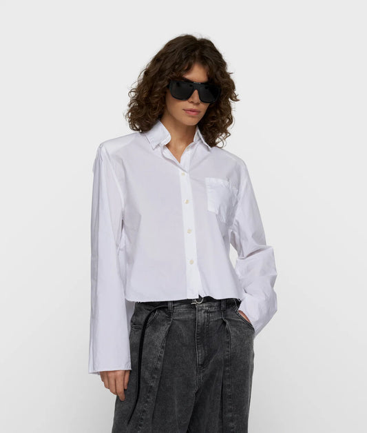 Cropped shoulder shirt