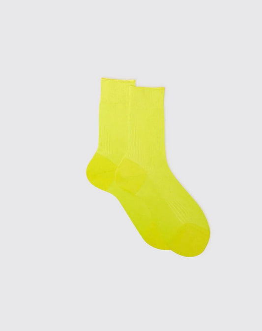 One Ribbed Laminated Yellow Fluo 510A