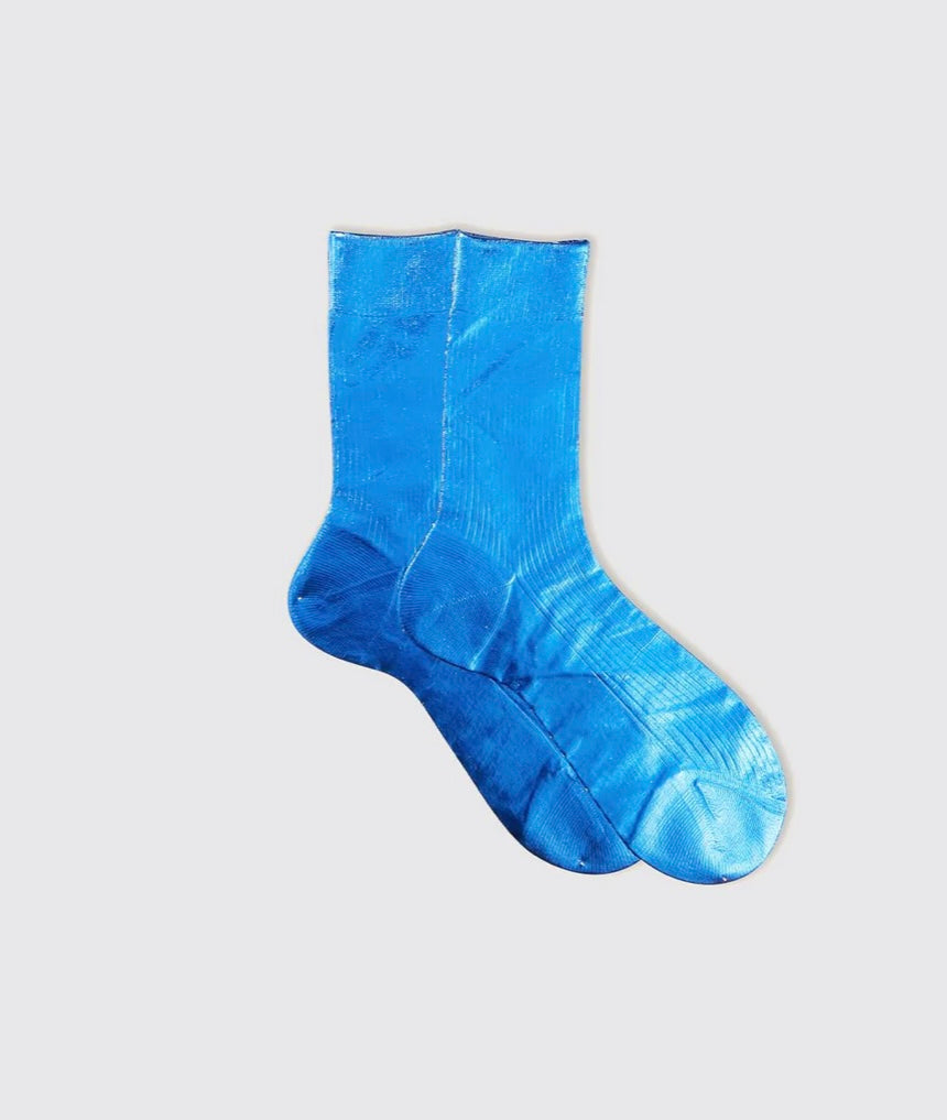 One Ribbed Laminated Sparkling Aqua