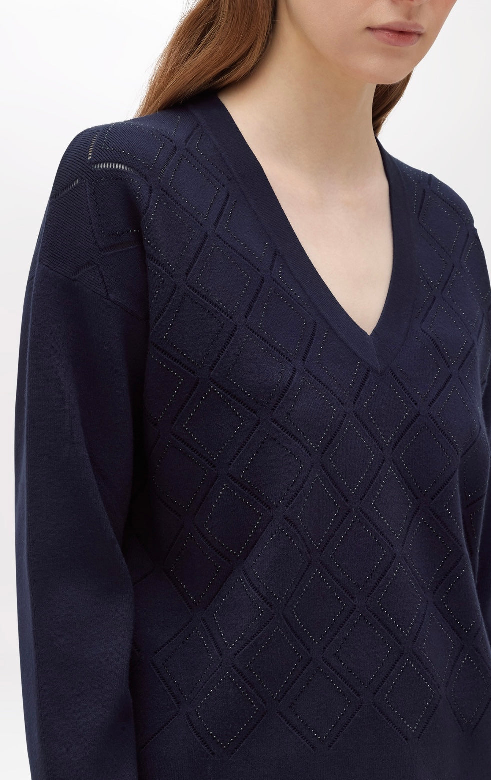 Blugirl - Viscose Bleu shirt Maglia Scollo