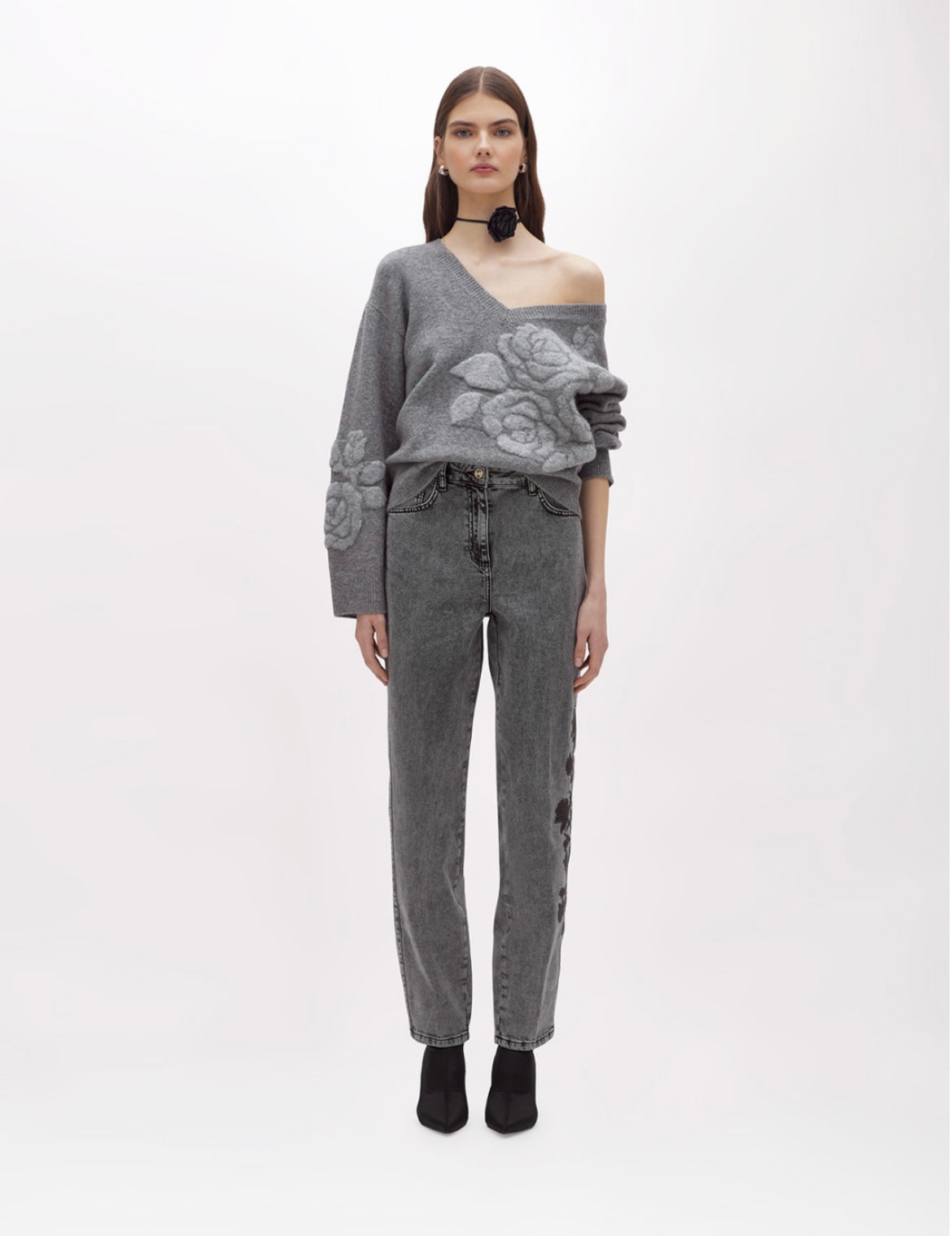 Blugirl - Strech denim jeans with embroidery