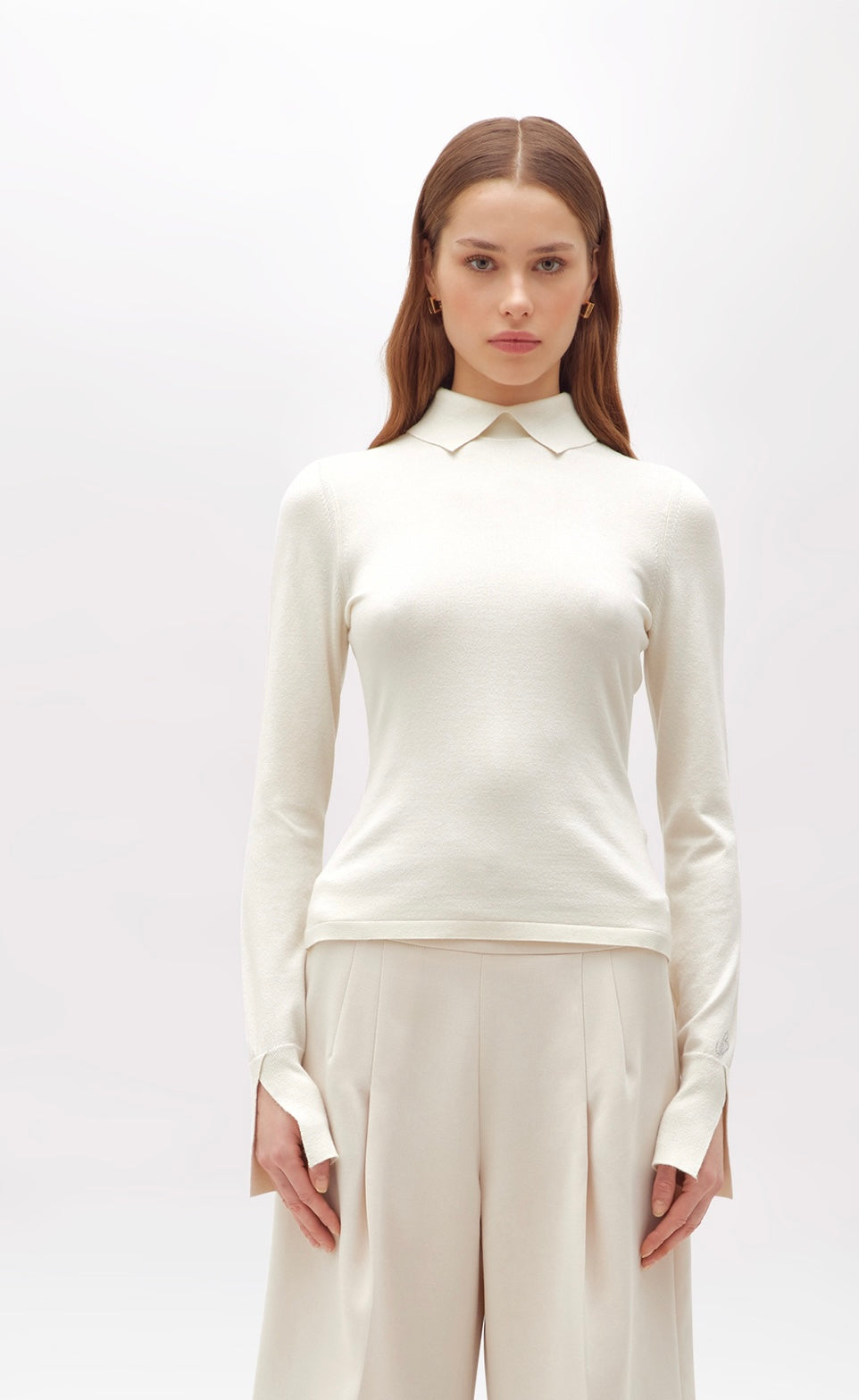 Blugirl - Stretch sweater with collar