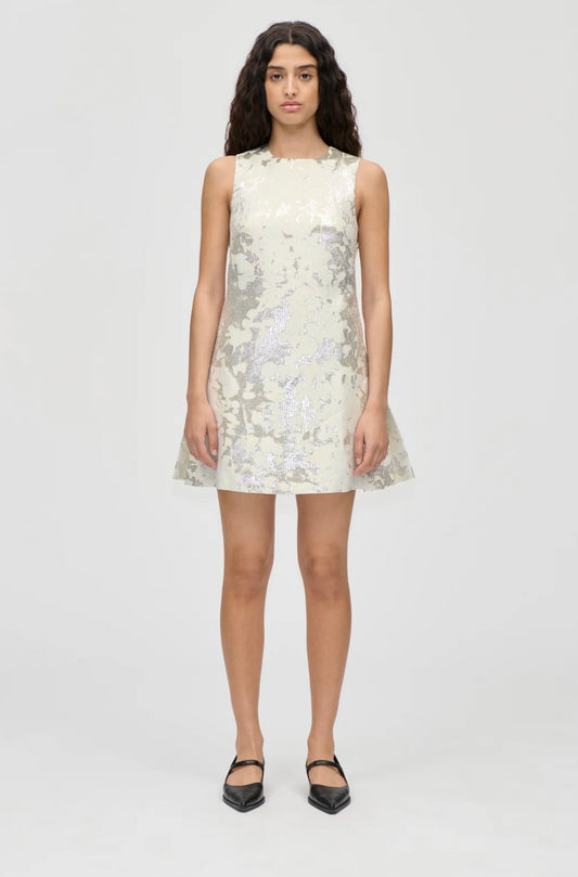 Stine Goya - Metallic woven jacquard mini dress