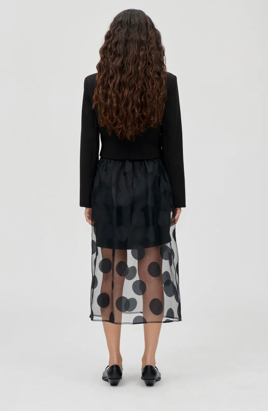 Stine Goya - Dotted organza midi skirt