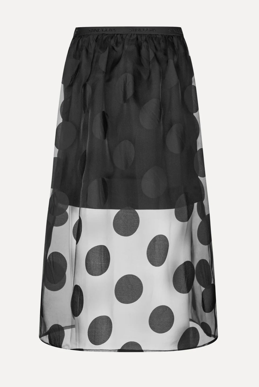 Stine Goya - Dotted organza midi skirt