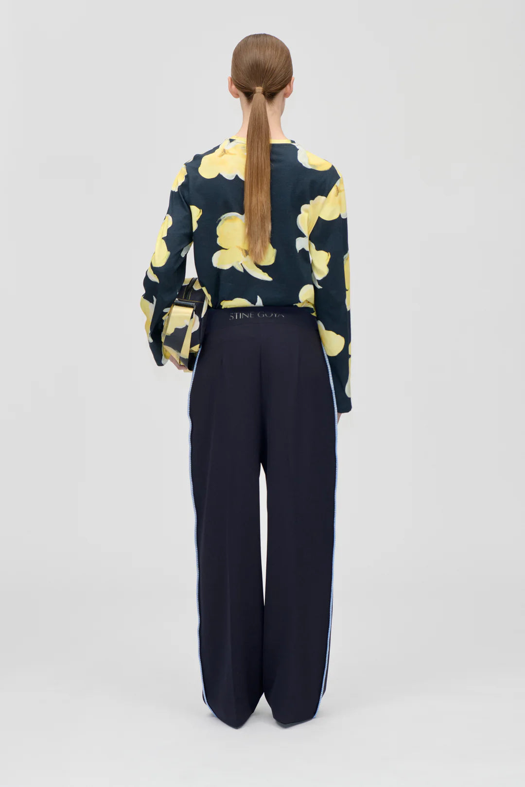 Stine Goya - Fluid cady blanker stitch pants
