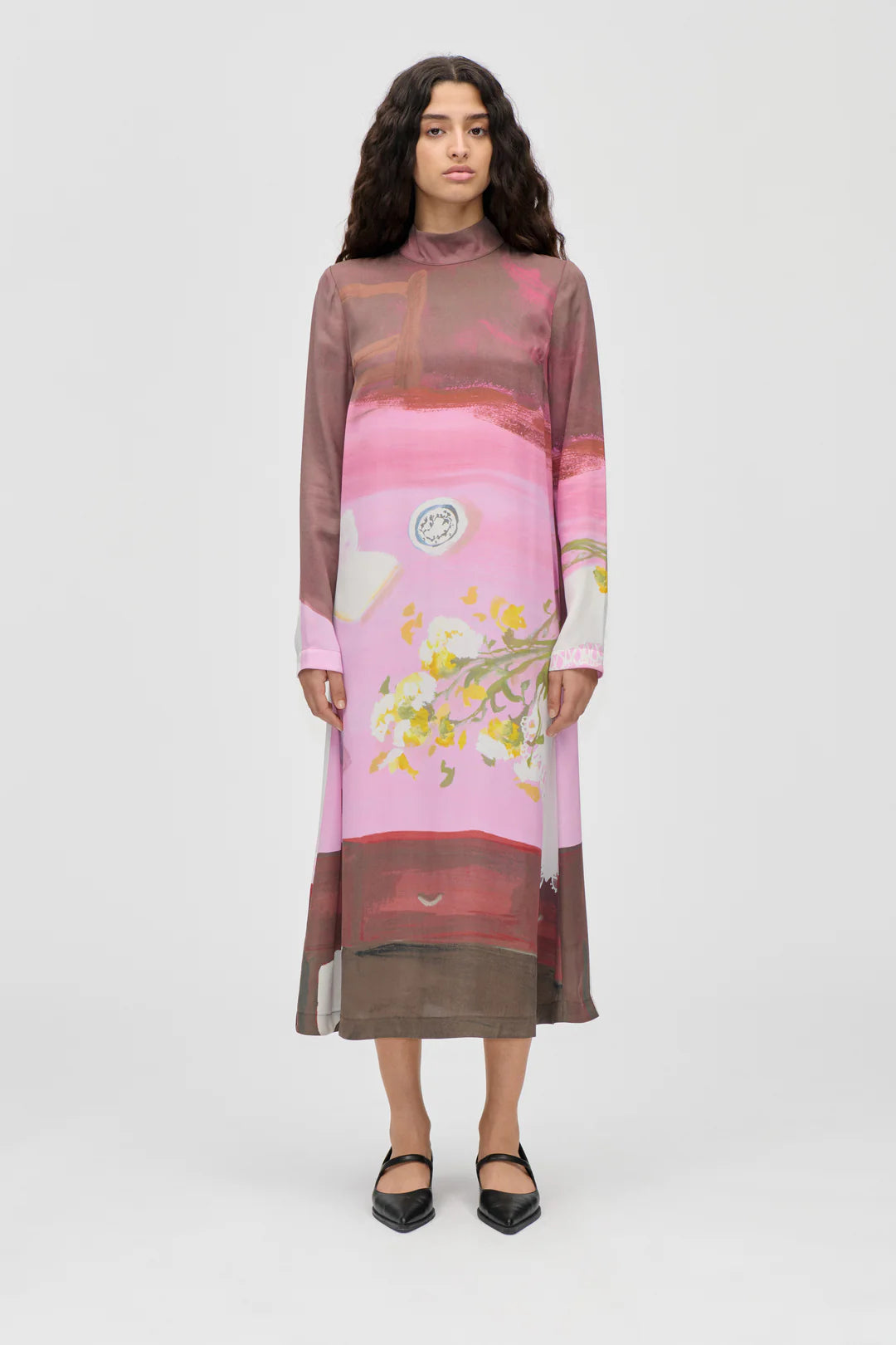 Stine Goya - Long Sleeve midi dress