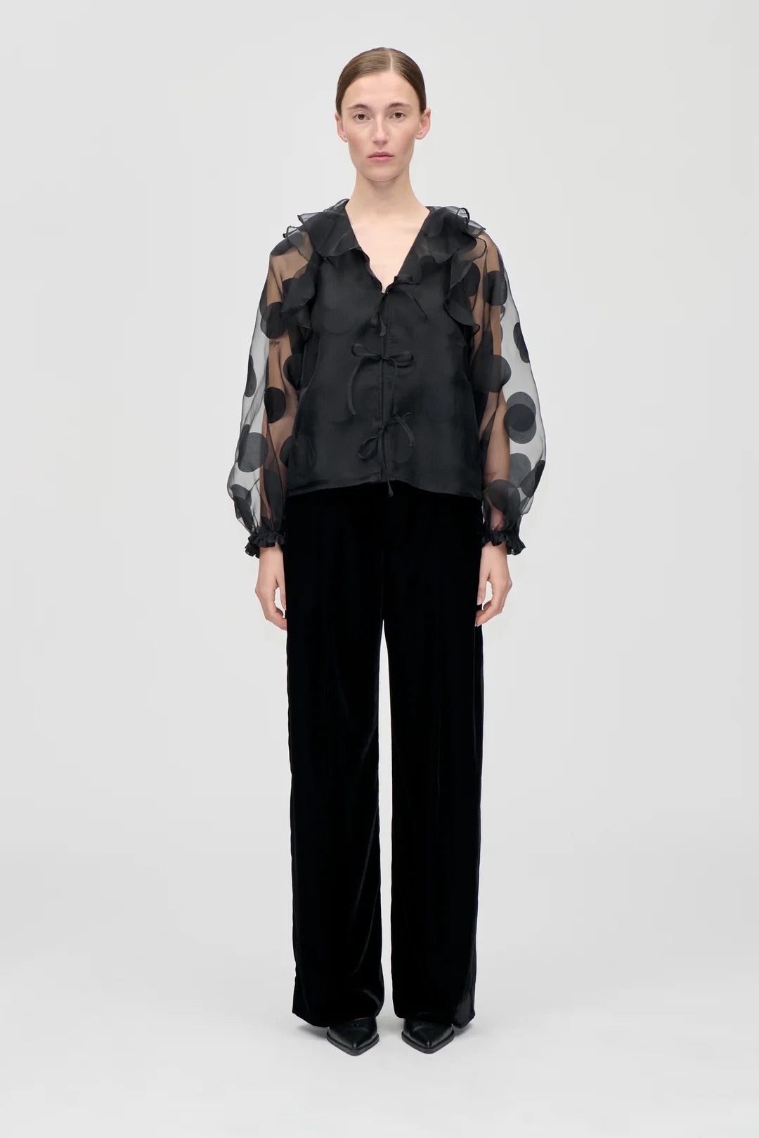Stine Goya - Velvet elasticated pants