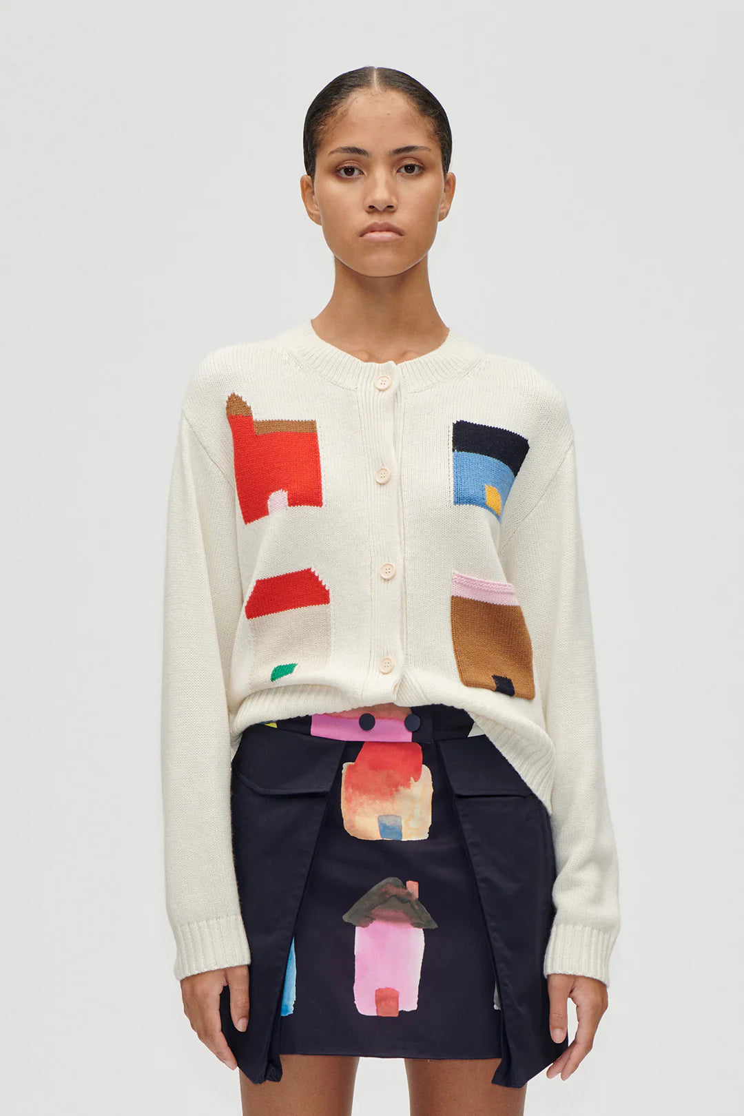 Stine Goya - Cropped Pocket Cardigan