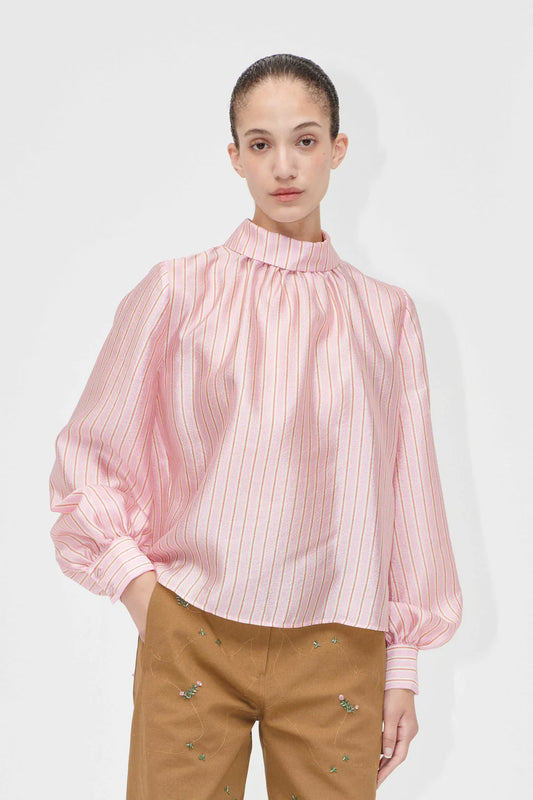 Stine Goya -  Gathered Long Sleeve Top